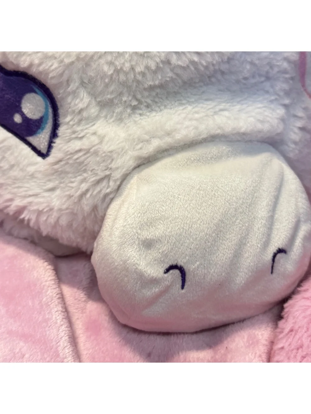 Jojo Siwa Nickelodeon Pink Plush Unicorn Hooded Blanket Throw